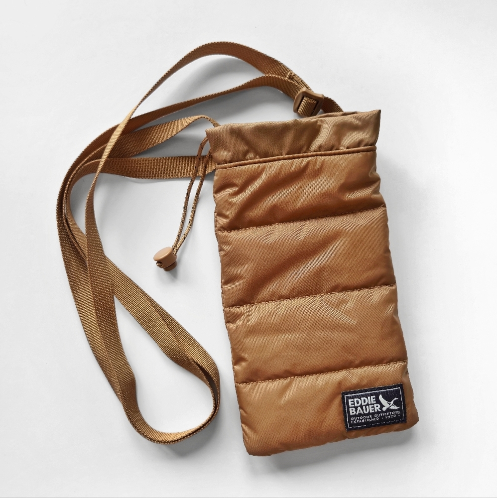 NWOT EDDIE BAUER Water Bottle Sling Nylon Crossbody Bag